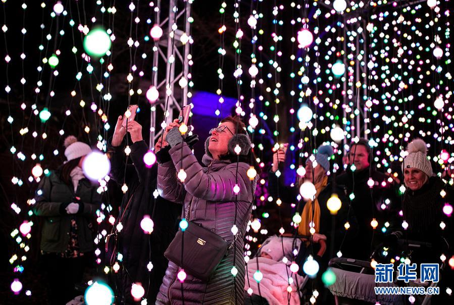新华网：芝加哥举办节日灯光秀