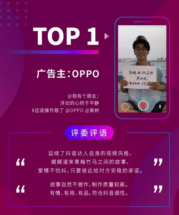 官方解析:2019 Q3抖音视频广告精彩创意TOP10上榜理由 官方解析:2019 Q3抖音视频广告精彩创意TOP10上榜理由