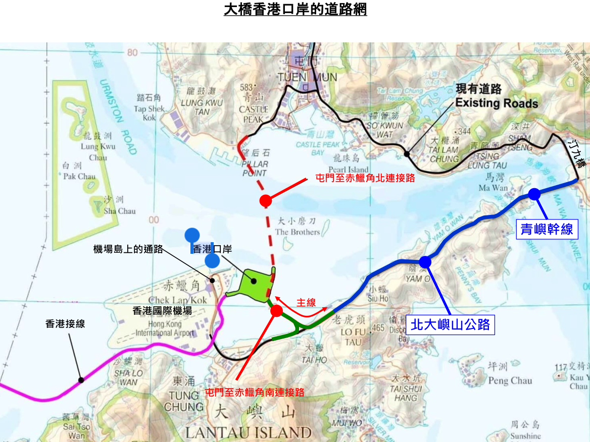 港珠澳大桥香港口岸连接道路启用临时特别交通