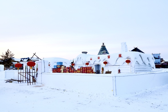 （已修改）【黑龙江】【供稿】漠河北极村冰雪旅馆邀游客体验“极致冬眠”