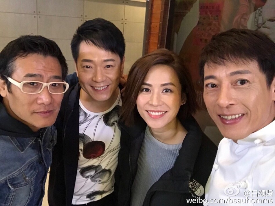 吕颂贤宣萱聚首 同框工作人员撞脸梁家辉(图)