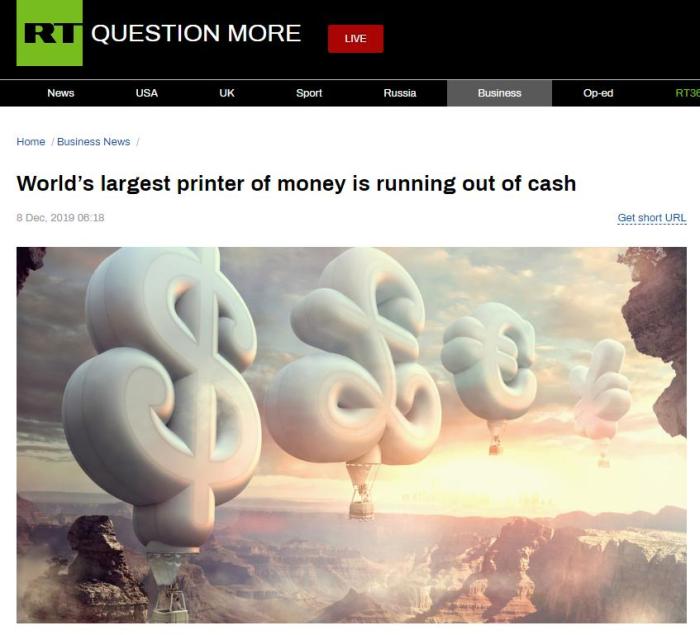 【中新网】印钞厂也没钱了？世界上最大的印钞厂发出破产警告