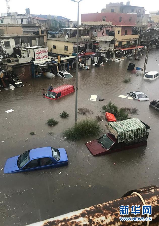 #新华网#黎巴嫩首都遭遇暴雨