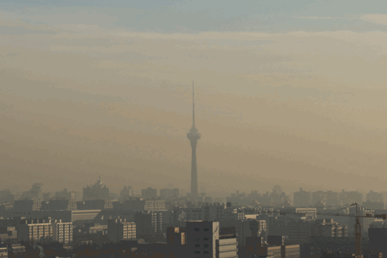 红色预警重度雾霾袭击京城全过程组图