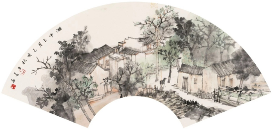 咫尺千里——当代中国山水画(扇面)九人展在泾县开幕 咫尺千里——当代中国山水画(扇面)九人展在泾县开幕