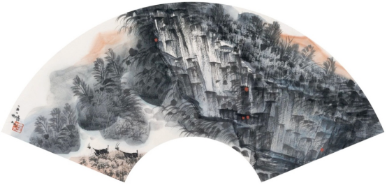 咫尺千里——当代中国山水画(扇面)九人展在泾县开幕 咫尺千里——当代中国山水画(扇面)九人展在泾县开幕