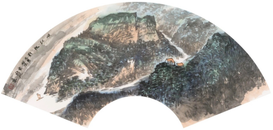 咫尺千里——当代中国山水画(扇面)九人展在泾县开幕 咫尺千里——当代中国山水画(扇面)九人展在泾县开幕