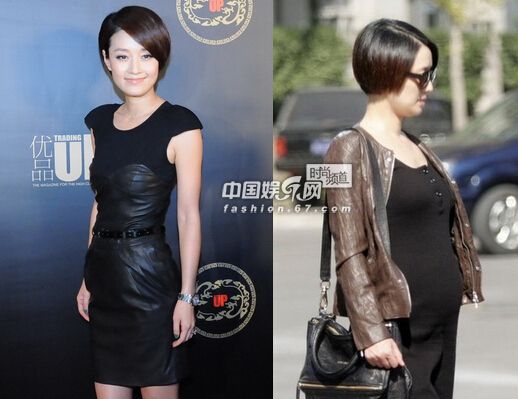 女星怀孕前后的天差地别 李小璐陈妍希大肚照