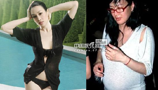 女星怀孕前后的天差地别 李小璐陈妍希大肚照