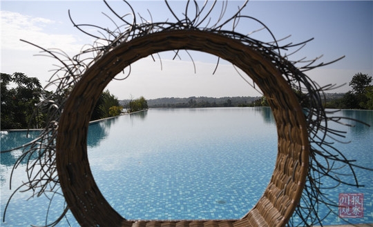 #四川在线#生态文明@湿地】初冬的仁寿黑龙滩国家湿地公园：色彩