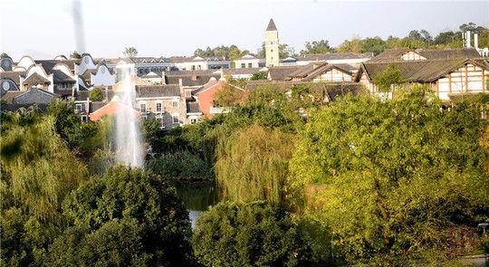 #四川在线#生态文明@湿地】初冬的仁寿黑龙滩国家湿地公园：色彩