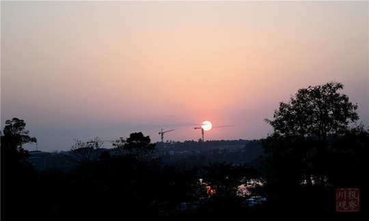 #四川在线#生态文明@湿地】初冬的仁寿黑龙滩国家湿地公园：色彩