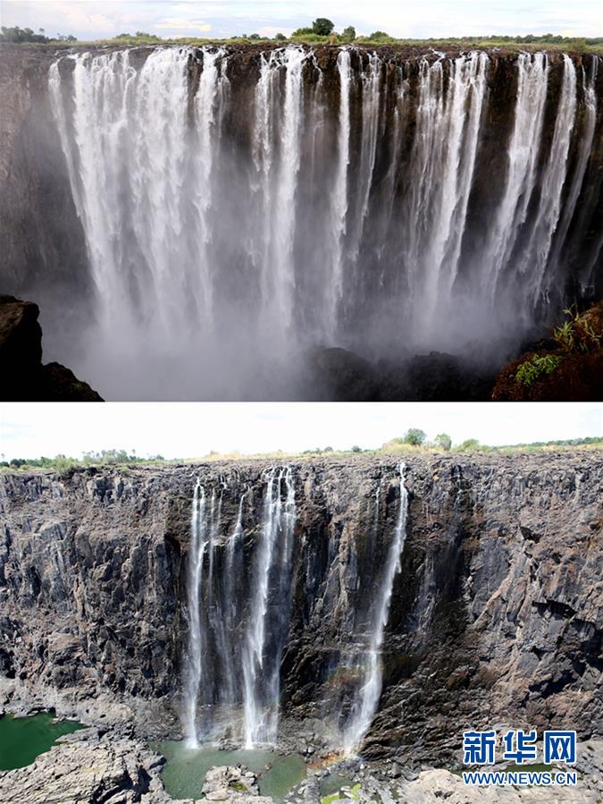 新华网■维多利亚瀑布水量较近年同期减少