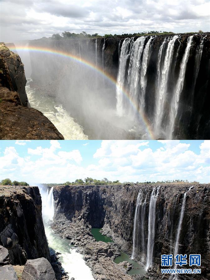 新华网■维多利亚瀑布水量较近年同期减少