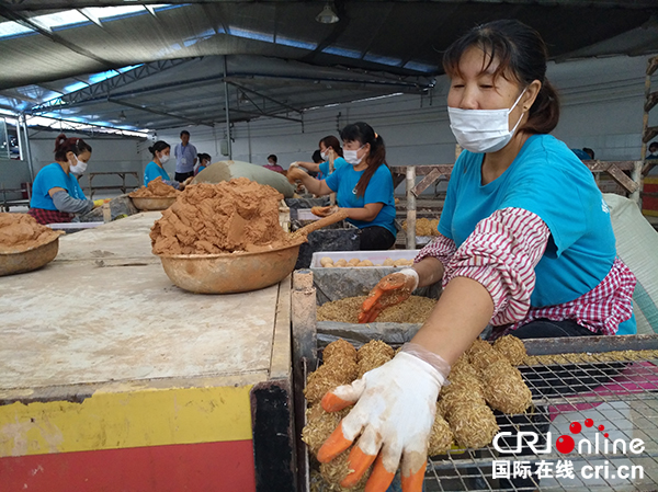 图片默认标题_fororder_工人正在熟练包裹皮蛋-摄影张勇