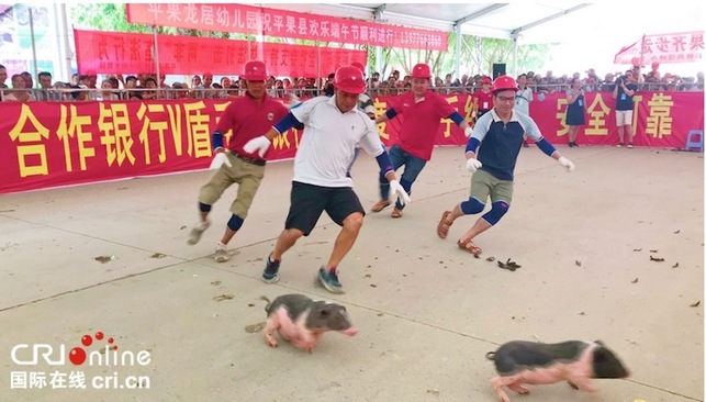 (加急)嘹歌唱响右江边 鸡猪混抓乐翻天 广西平果端午系列活动趣味纷呈 (加急)嘹歌唱响右江边 鸡猪混抓乐翻天 广西平果端午系列活动趣味纷呈