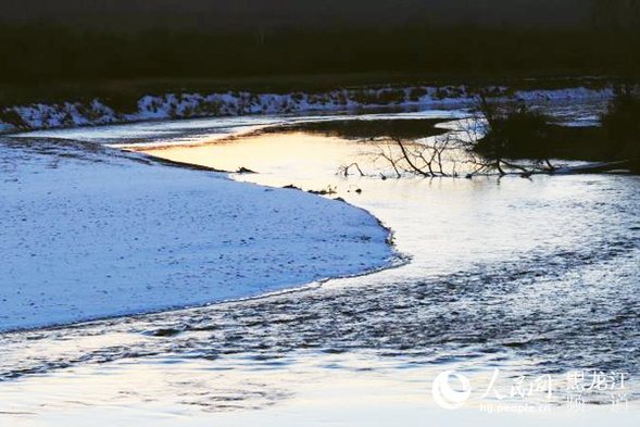 大兴安岭阿木尔“不冻河”-40℃的极寒美景