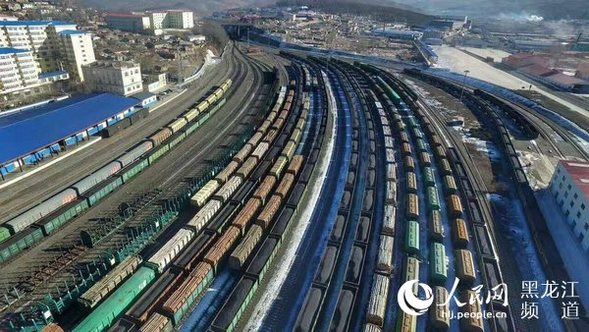 绥芬河铁路口岸2019年进出口运量创历史新高
