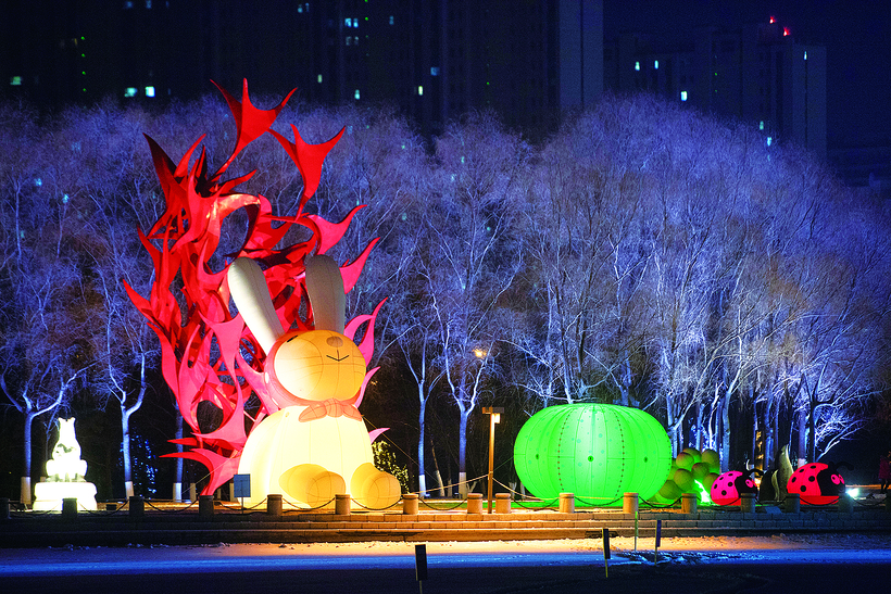 “长春雕塑冰雪天地”正式启幕