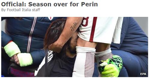 意甲队宣布国门韧带撕裂伤别赛季 一年两度重伤