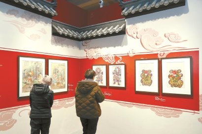 推开红色大门赏年画 87组年画亮相上海历史博物馆