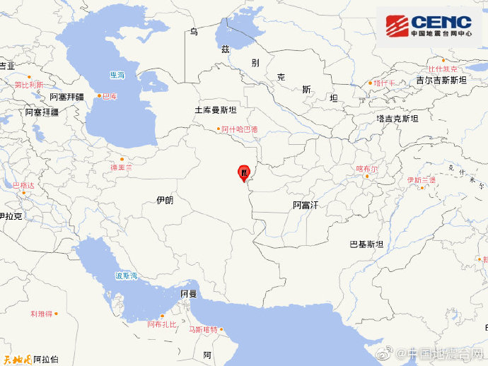 伊朗发生55级地震暂无人员伤亡