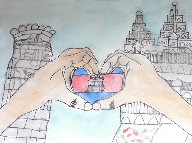 《我心中的柬埔寨》李妮珊(12 岁) 《我心中的柬埔寨》李妮珊(12 岁)_fororder_《我心中的柬埔寨》李妮珊(12 岁)