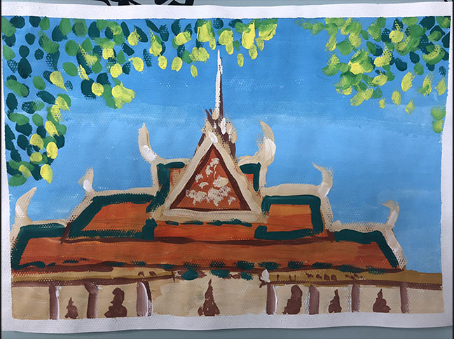 《美丽的柬埔寨金边皇宫》阮睦宸(9岁) 《美丽的柬埔寨金边皇宫》阮睦宸(9岁)_fororder_美丽的柬埔寨金边皇宫-阮睦宸(9岁)