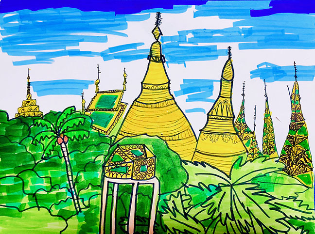 《美丽的柬埔寨》尹爰熹(6岁) 《美丽的柬埔寨》尹爰熹(6岁)_fororder_尹爰熹《美丽的柬埔寨》6岁