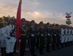 解放军仪仗队在白俄罗斯参加独立日阅兵彩排