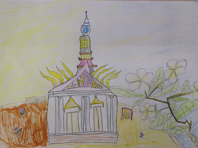 《王宫前的鸡蛋花》季云清(8岁) 《王宫前的鸡蛋花》季云清(8岁)_fororder_王宫前的鸡蛋花-季云清(8岁)684483