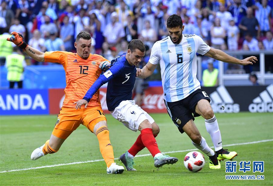 世界杯-法国队晋级八强 阿根廷遭淘汰