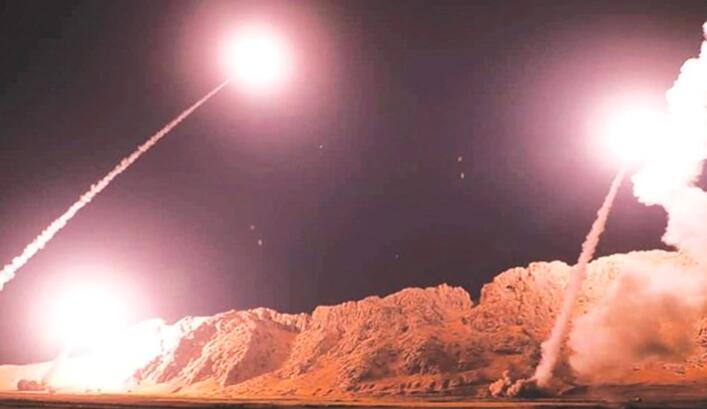 当地时间1月8日 多个美军驻伊拉克基地遭遇伊朗导弹袭击_fororder_CqgNOl4VSS6APcmwAAAAAAAAAAA042_707x409