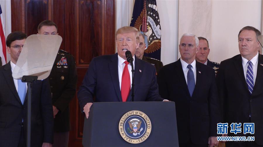「新华网」特朗普说伊朗袭击未造成美方人员伤亡