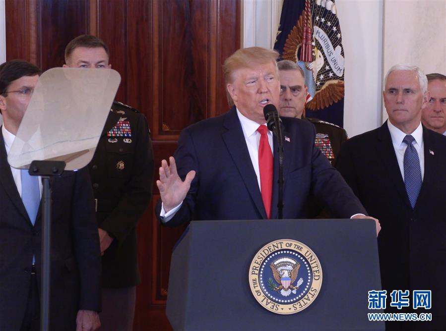 「新华网」特朗普说伊朗袭击未造成美方人员伤亡