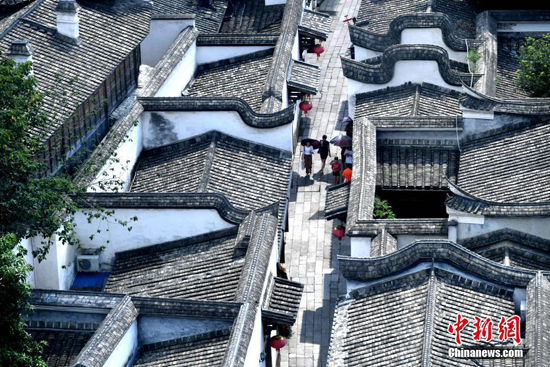 "พิพิธภัณฑ์สิ่งก่อสร้างราชวงศ์ชิง" จากมุมสูง