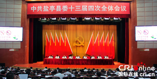 中共绵阳市盐亭县委十三届四次全会举行