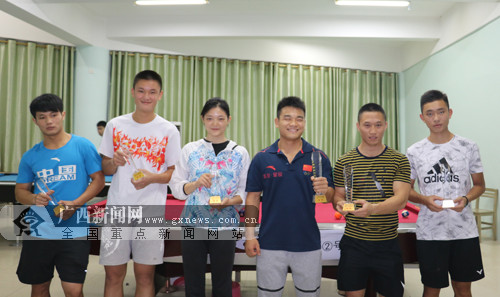 广西体育局江南训练基地运动员跨项参加台球赛