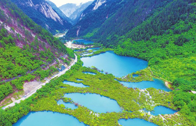 （焦点图，导航成都，移动端）五彩九寨 美景依旧在