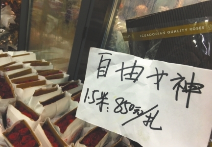 （今日热点3，导航成都，移动端）成都玫瑰七夕"涨"声一片 "自由女神"每支售价上百