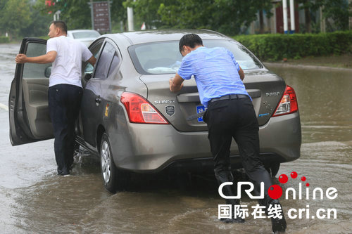 【河南在线-文字列表（页面标题：河南淮阳“雷锋哥”冒生命危险雨中“救”百辆轿车）】【移动端-文字列表】马路积水成河 淮阳“雷锋哥”冒生命危险雨中“救”百辆轿车