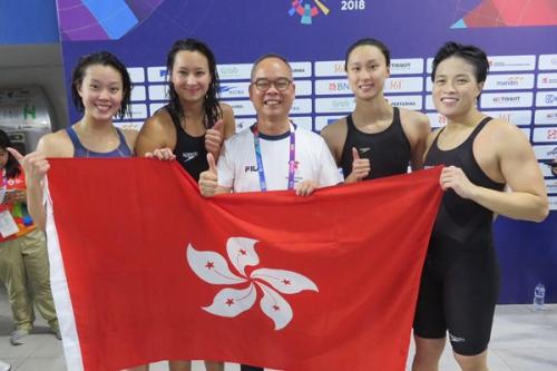 中国香港代表团获得雅加达亚运会首枚奖牌