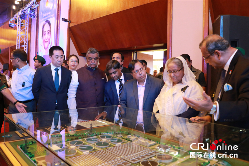 孟加拉国总理出席达舍尔甘地污水处理厂项目开