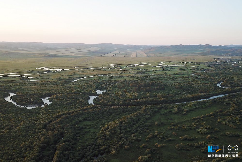 内蒙古：航拍壮美额尔古纳湿地