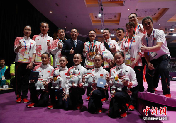 ทีมยิมนาสติกหญิงจีนคว้าเหรียญทองเอเชียนเกมส์ต่อเนื่องกัน 12 ปี