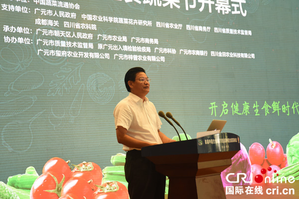 图片默认标题_fororder_广元市委常委、朝天区委书记蔡邦银介绍相关情况（摄影--徐琴）