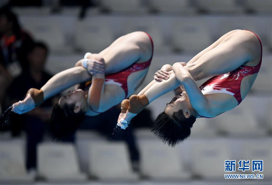 跳水女子双人三米板:中国选手昌雅妮/施廷懋夺冠 跳水女子双人三米板:中国选手昌雅妮/施廷懋夺冠