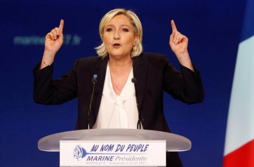 法国大选最后民调：马克龙、马丽娜·勒庞支持率领先