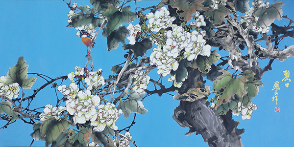 图片默认标题_fororder_陈国良作品《丽日》（陈国良供图）