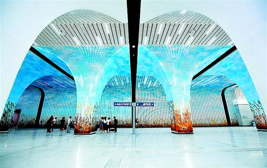 武汉地铁首个四层车站亮相